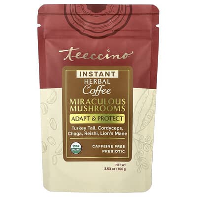 Teeccino Miraculous Mushrooms™, альтернатива кофе, без кофеина, 112 g