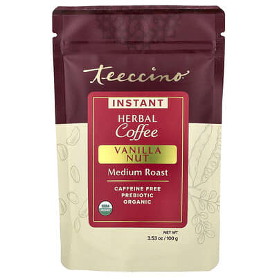 Кофе Teeccino Prebiotic Chicless Instant Herbal, Vanilla Nut