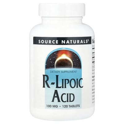 R-Lipoic Acid Source Naturals, 100 mg, 120 таблеток