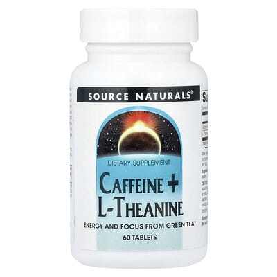 Caffeine + L-Theanine, 60 Tablets
