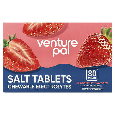 Жевательные таблетки со вкусом клубники Venture Pal 80 шт