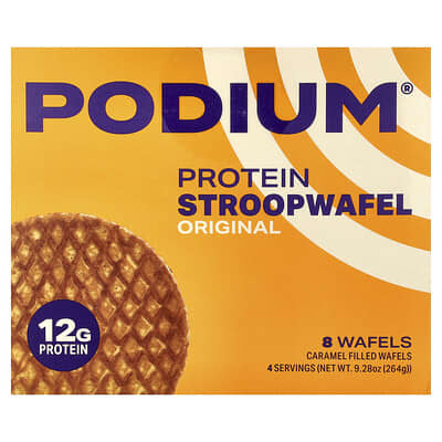Протеиновое печенье Stroopwafel Original, 8 штук, 9.28 oz (264 g)