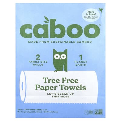 Бумажные полотенца Caboo Tree Free, 2 рулона