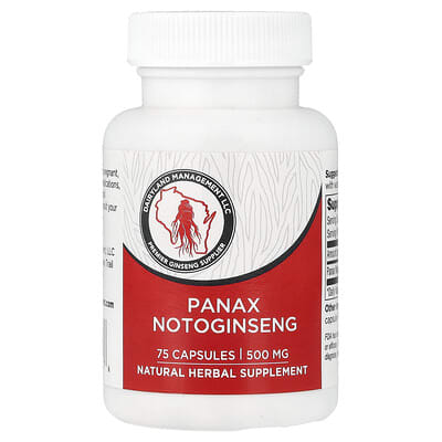 Panax Notoginseng, 500 mg, 75 капсул