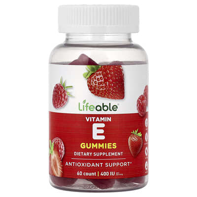 Мармеладки с витамином E, Berry, 60 Gummies (60 mg per Gummy)