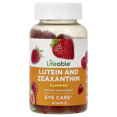 Желейные витамины Lifeable Lutein and Zeaxanthin, ягоды, 60 шт.