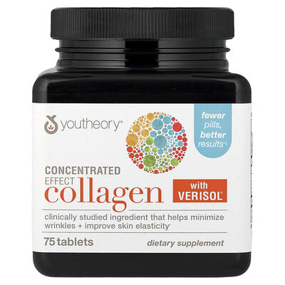 Youtheory Concentrated Effect Коллаген с Verisol®, 75 таблеток