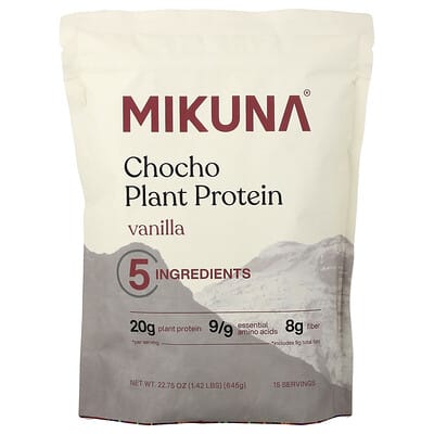 Chocho Растительный протеиновый порошок, Vanilla, 1.42 lbs (645 g)
