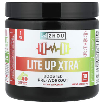 Lite Up Xtra™, Boosted Pre-Workout, Cherry Limeade, 4.02 oz (114 g)