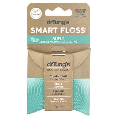 Ecosentials™, Smart Floss®, мята, 30 yd (27 m)