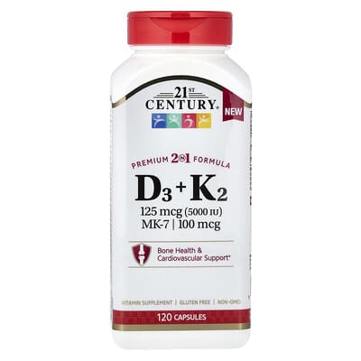 D3 + K2, 120 капсул