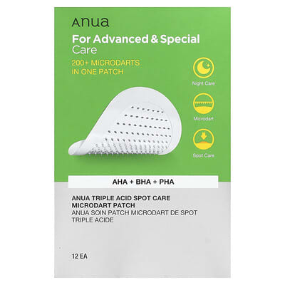 Anua Triple Acid Spot Care патчи от прыщей, 12 шт