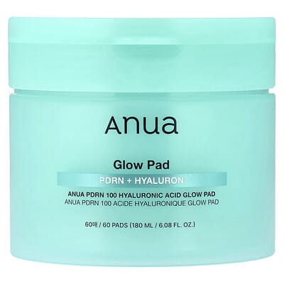 Anua PDRN 100 Hyaluronic Acid Glow Pad, 60 шт