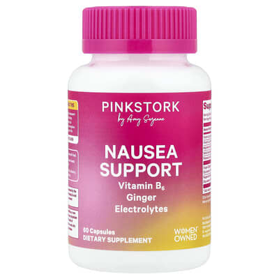 Pink Stork Поддержка при тошноте, 60 капсул