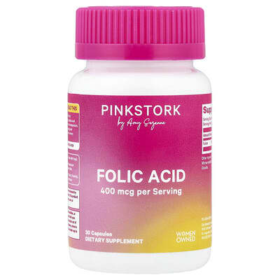 Pink Stork фолиевая кислота 400 mcg 30 капсул