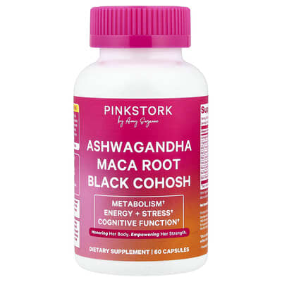Ashwagandha Maca Root Black Cohosh, 60 капсул