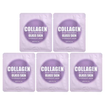 Ночная маска для лица Deep Collagen Glass Skin, 4 штуки, 1.23 oz (35 g) каждая