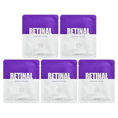 Маска для лица Lapcos Retinal Resurfacing, 5 шт., 1.05 oz (30 g) каждая