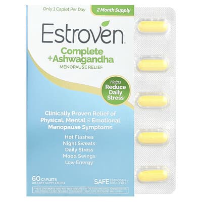 Добавка Complete + Ashwagandha для облегчения менопаузы, 60 капсул