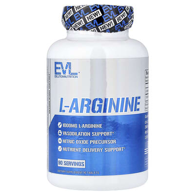 L-Arginine, 1 g, 90 таблеток
