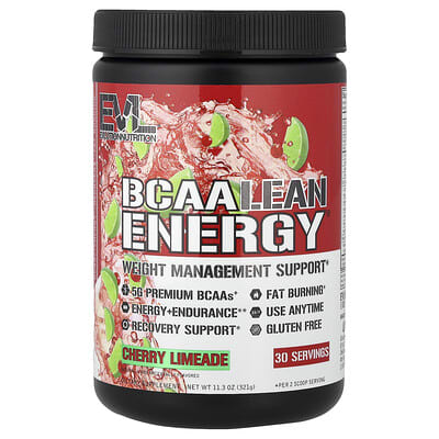 EVLution Nutrition BCAA Lean Energy®, Cherry Limeade, 11.3 oz (321 g)