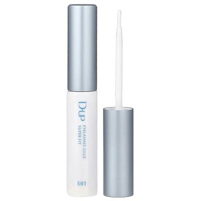 Eyelashes Glue Super Fit, False Eyelashes Adhesive, 501 Clear Rubber Latex Type, 0.7 fl oz (5 ml)