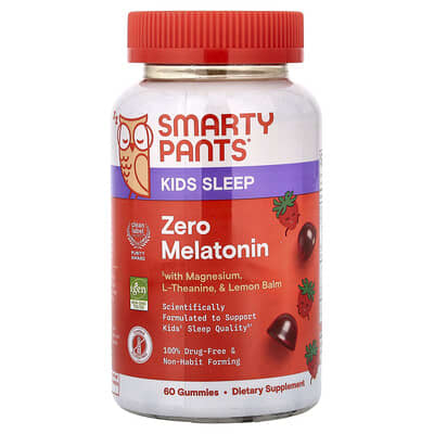 SmartyPants Детские жевательные витамины Sleep Zero Melatonin Strawberry