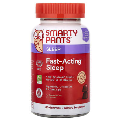 Желейные витамины для сна SmartyPants Blueberry Blackberry, 60 шт