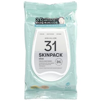 VT Cosmetics 31 Skin Pack, Cica, 100 листов