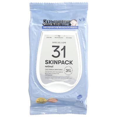 31 Skin Pack, Retinol, 100 Sheets