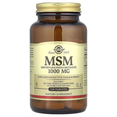 MSM (метилсульфонилметан), 1,000 mg, 120 таблеток