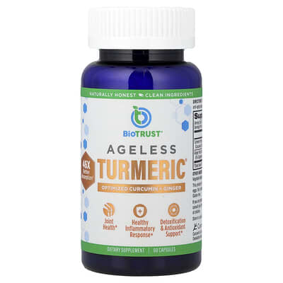 Добавка BioTRUST Ageless Turmeric®, 60 Capsules