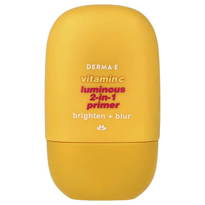 DERMA E Vitamin C Luminous 2-in-1 Primer, для всех типов кожи, 1 fl oz (30 ml)