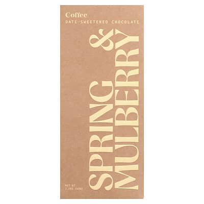Date-Sweetened Chocolate, Coffee, 2.1 oz (60 g)