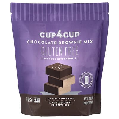 Смесь для шоколадного брауни Cup4Cup, Gluten Free, 0.89 lb (404 g)