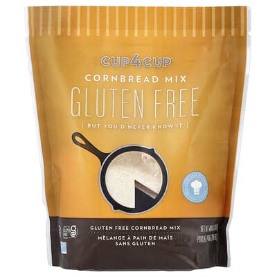 Cup4Cup смесь для приготовления кукурузного хлеба, без глютена, 0.88 lb (400 g)