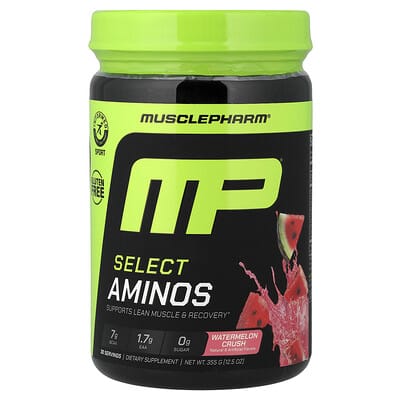 Аминокислоты MusclePharm Select Aminos, Watermelon Crush, 12.5 oz (355 g)