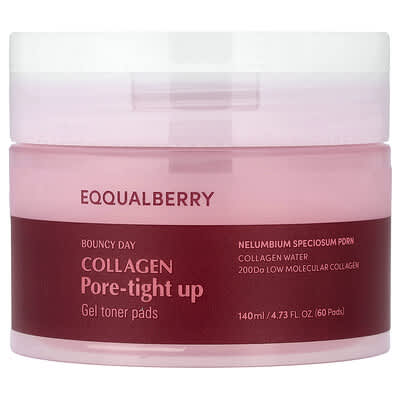Гель-тонер Bouncy Day Collagen Pore-Tight Up, 60 дисков