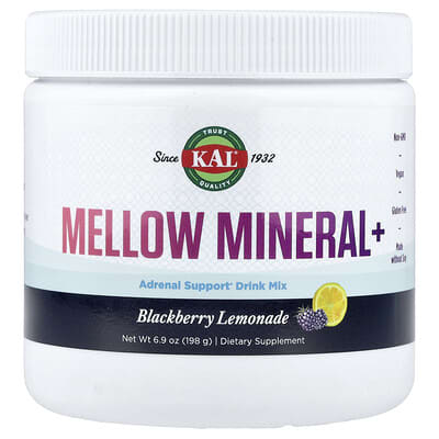 Минералы KAL Mellow Mineral+, Blackberry Lemonade, 6.9 oz (198 g)