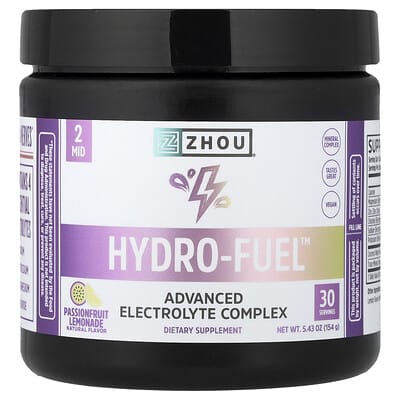 Hydro-Fuel™, комплекс электролитов, маракуйя-лимонад, 5.43 oz (154 g)