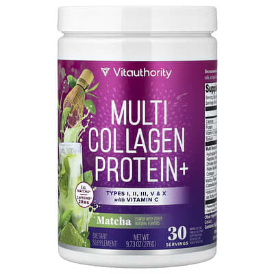Мультиколлагеновый протеин Multi Collagen Protein+, Matcha, 9.73 oz (276 g)