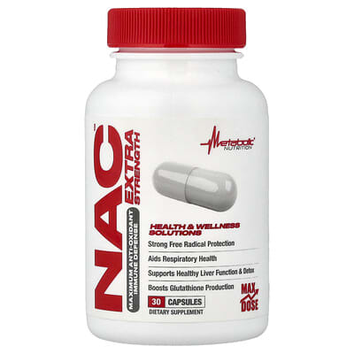 Metabolic Nutrition NAC, 30 капсул (650 mg на капсулу)
