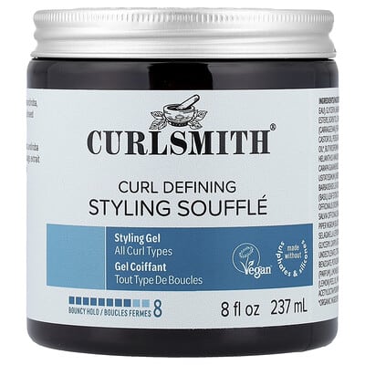Curlsmith Стайлинг-суфле для определения завитков, Bouncy Hold, для всех типов завитков, 8 fl oz (237 ml)