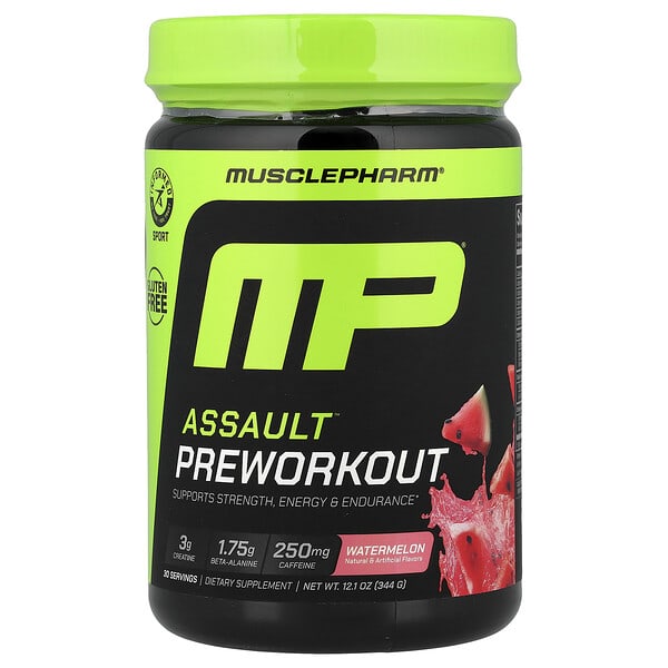Assault® Preworkout, Watermelon, 12.1 oz (344 g)
