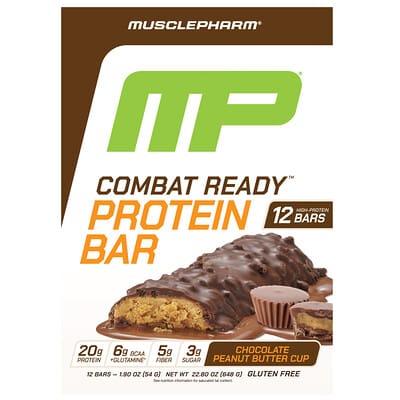 Протеиновый батончик MusclePharm Combat Ready™ Chocolate Peanut Butter Cup