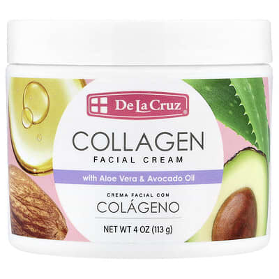 Collagen Facial Cream With Aloe Vera & Avocado Oil, 4 oz (113 g)