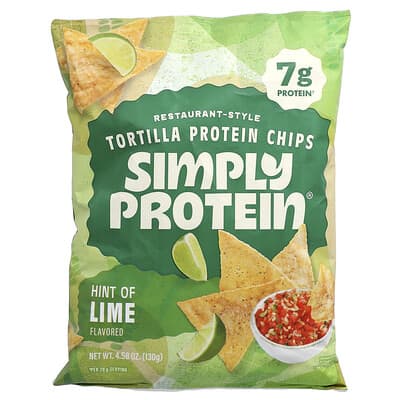 Протеиновые чипсы Tortilla Restaurant-Style Hint of Lime 4.58 oz (130 g)
