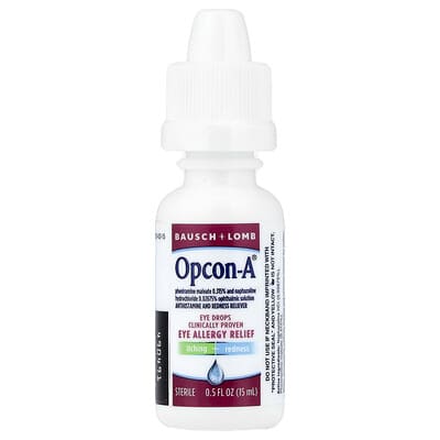 Opcon-A глазные капли от аллергии, 2 флакона по 15 ml