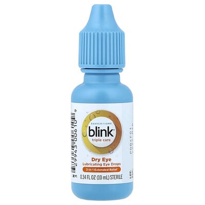 Blink® Triple Care, Dry Eye, Lubricating Eye Drops, 0.34 fl oz (10 ml)
