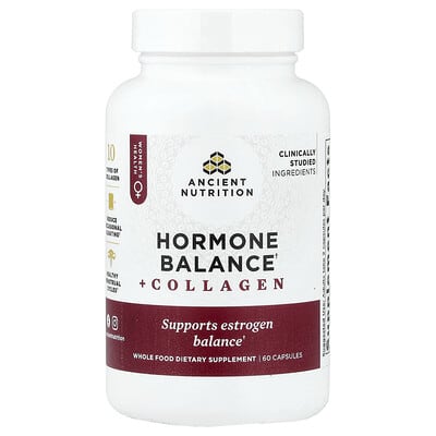 Ancient Nutrition Hormone Balance + Collagen, 60 капсул
